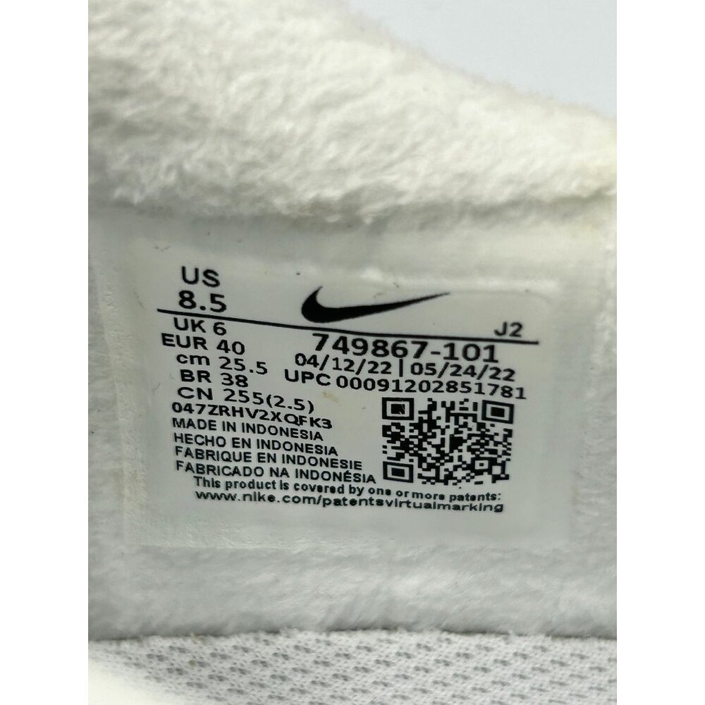 Nike Women's White Metallic Bronze Leather Court Sneakers Size 8.5 3116 - Picture 7 of 16
